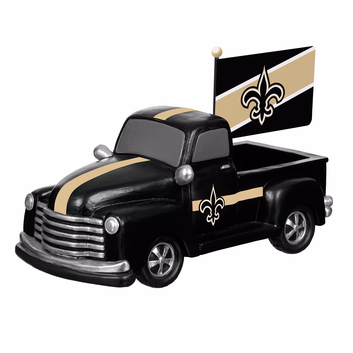 New Orleans Saints 9" Rally Truck Garden Statue with Team Flag 3 New Orleans Saints 9" Rally Truck Garden Statue with Team Flag
