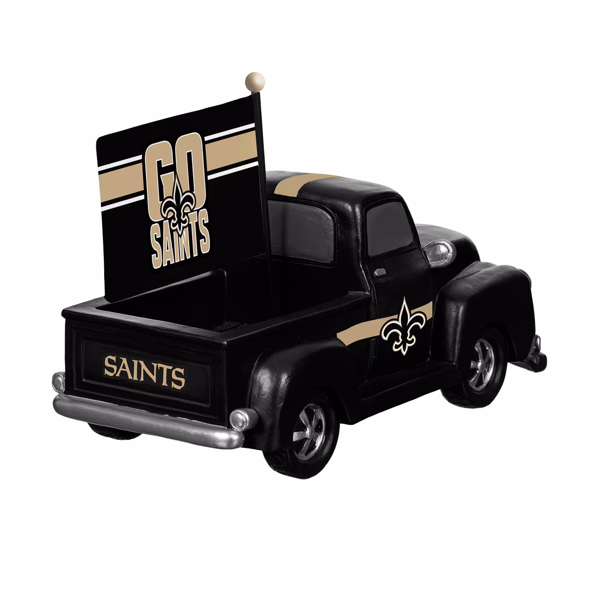 New Orleans Saints 9" Rally Truck Garden Statue with Team Flag 4 New Orleans Saints 9" Rally Truck Garden Statue with Team Flag