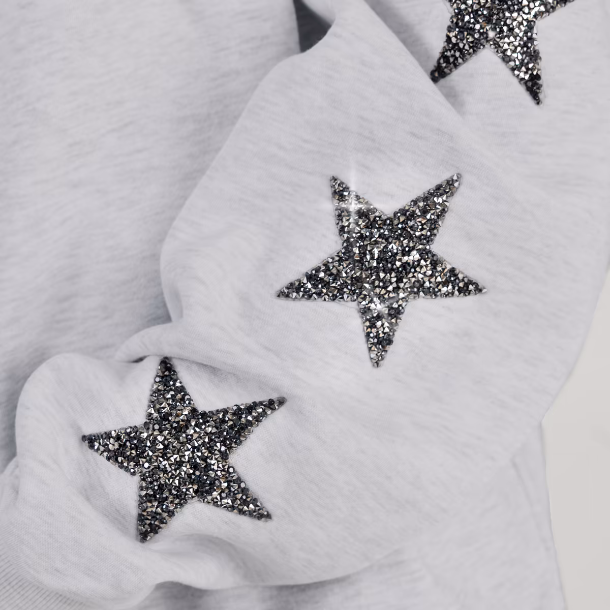Women's Gameday Couture Ash New Orleans Saints Resilience Relaxed Rhinestone Pullover Sweatshirt 5 Women's Gameday Couture Ash New Orleans Saints Resilience Relaxed Rhinestone Pullover Sweatshirt