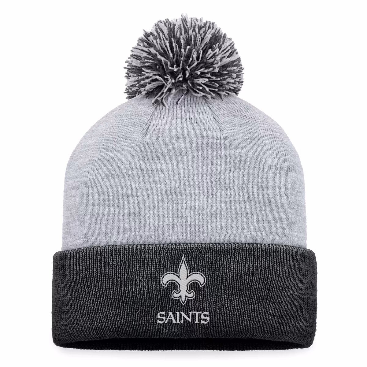 Women's Fanatics Gray New Orleans Saints Cuffed Knit Hat with Pom