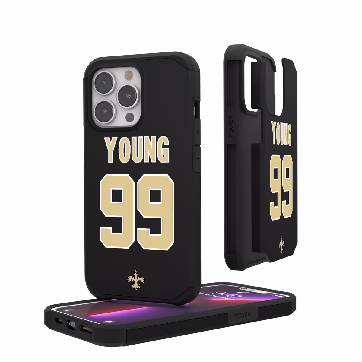 Keyscaper Chase Young New Orleans Saints iPhone Rugged Case