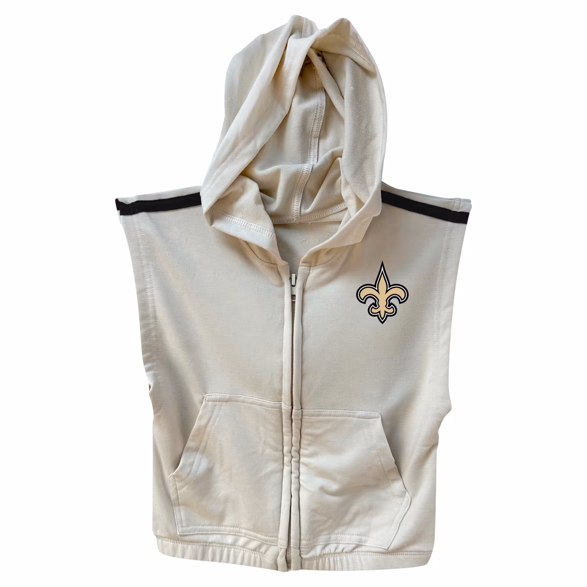 Girls Toddler Wes & Willy Gray/Black New Orleans Saints Sleeveless Full-Zip Hoodie & Three Tier Skirt Set 3 Girls Toddler Wes & Willy Gray/Black New Orleans Saints Sleeveless Full-Zip Hoodie & Three Tier Skirt Set