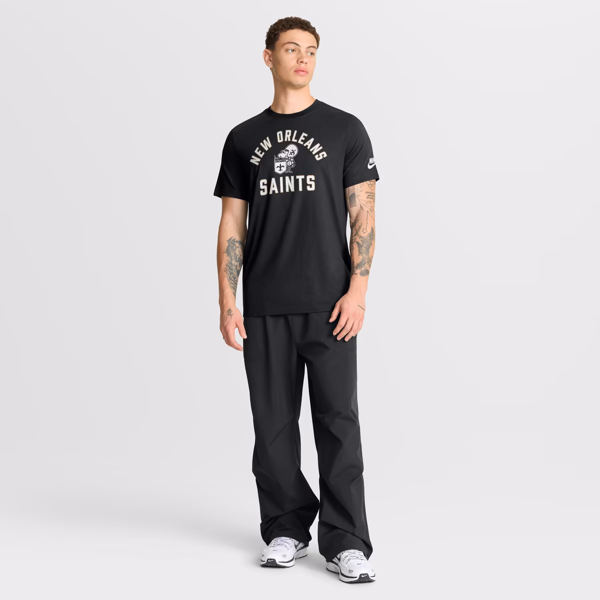 Men's Nike Black New Orleans Saints Favorable Timeline Tri-Blend T-Shirt 4 Men's Nike Black New Orleans Saints Favorable Timeline Tri-Blend T-Shirt