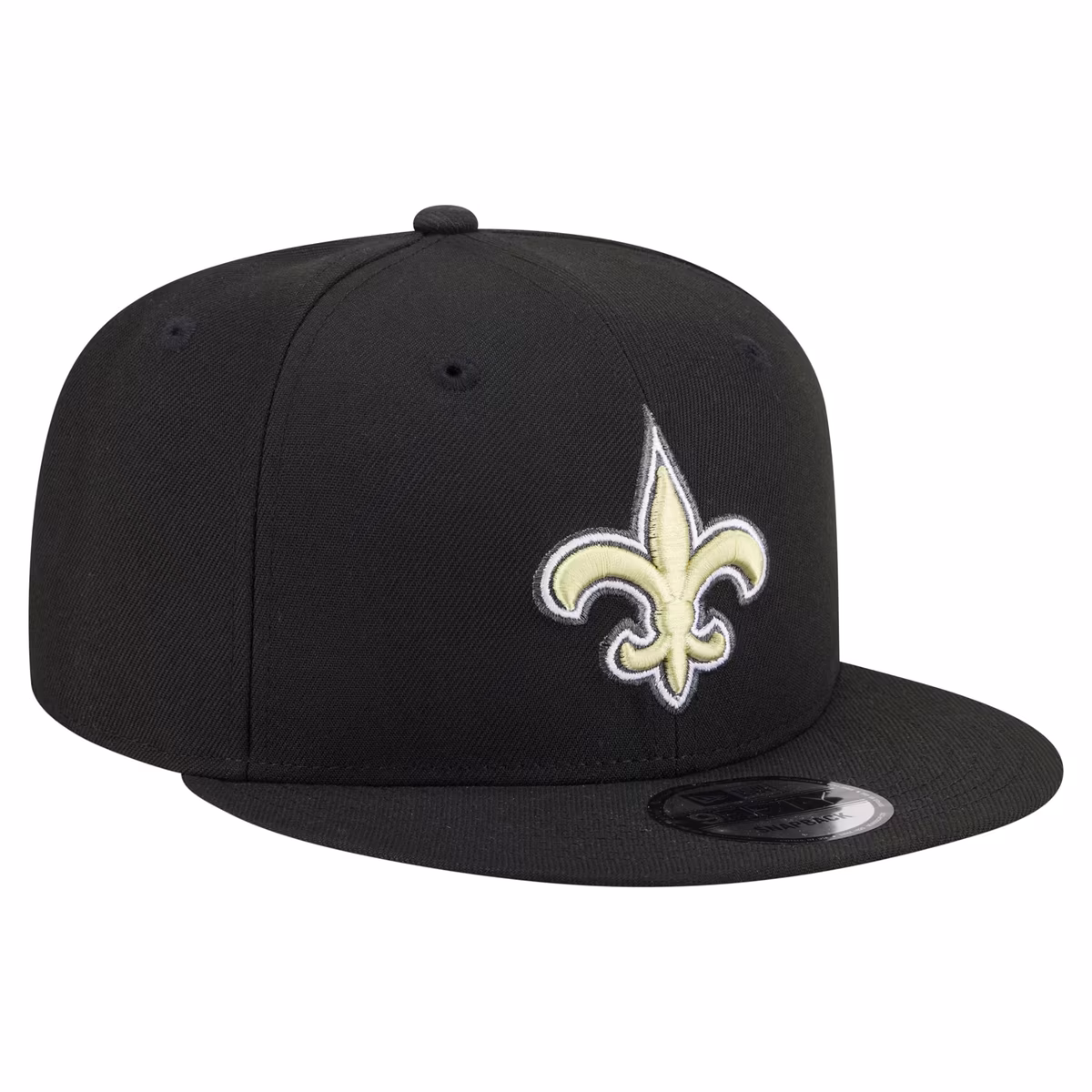Men's New Era Black New Orleans Saints 9FIFTY Snapback Hat 4 Men's New Era Black New Orleans Saints 9FIFTY Snapback Hat