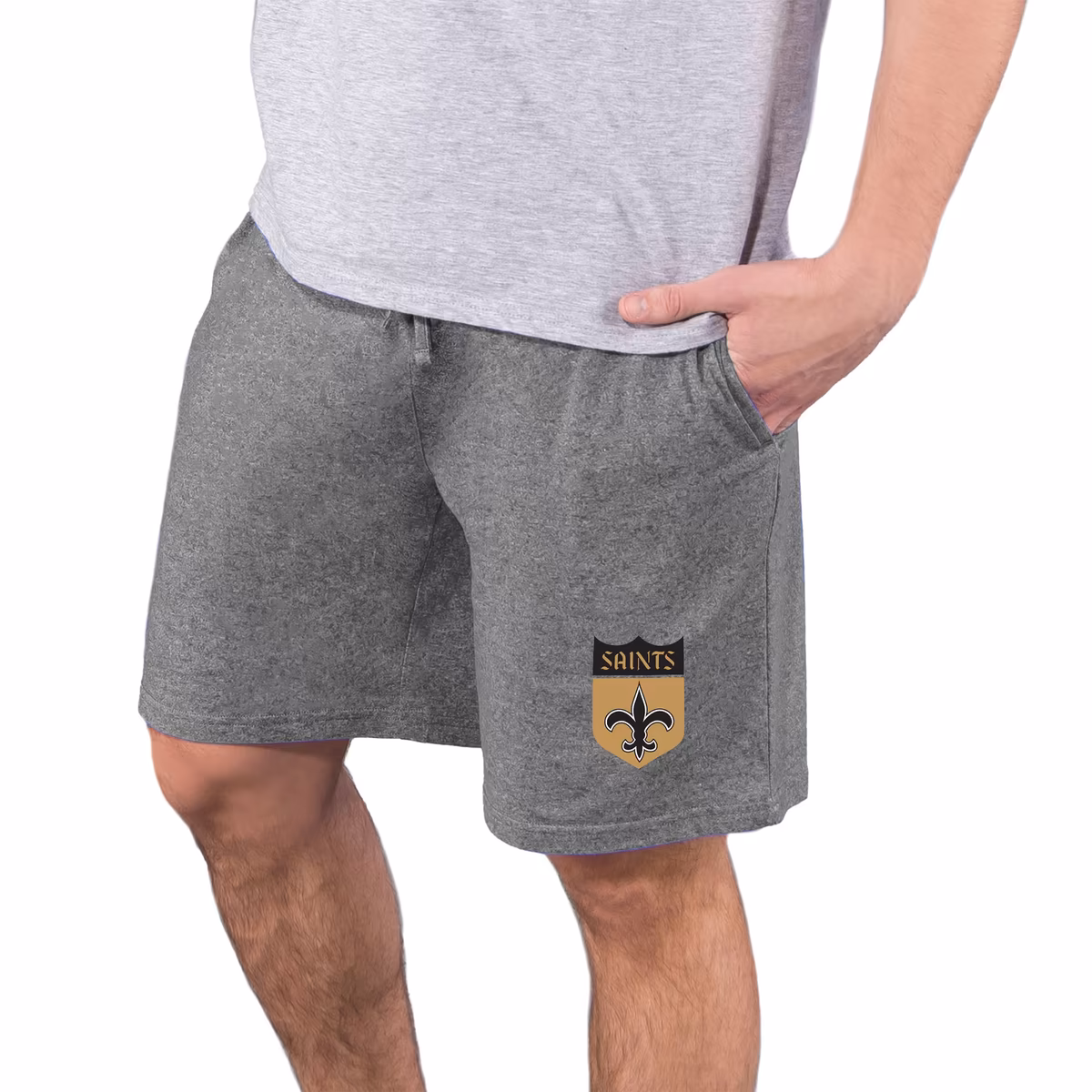 Men's Concepts Sport Charcoal New Orleans Saints Quest Knit Jam Shorts 9 Men's Concepts Sport Charcoal New Orleans Saints Quest Knit Jam Shorts