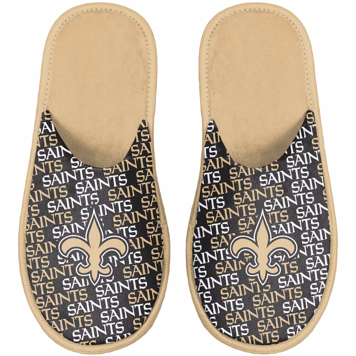 Youth FOCO New Orleans Saints Team Scuff Slippers 1 Youth FOCO New Orleans Saints Team Scuff Slippers