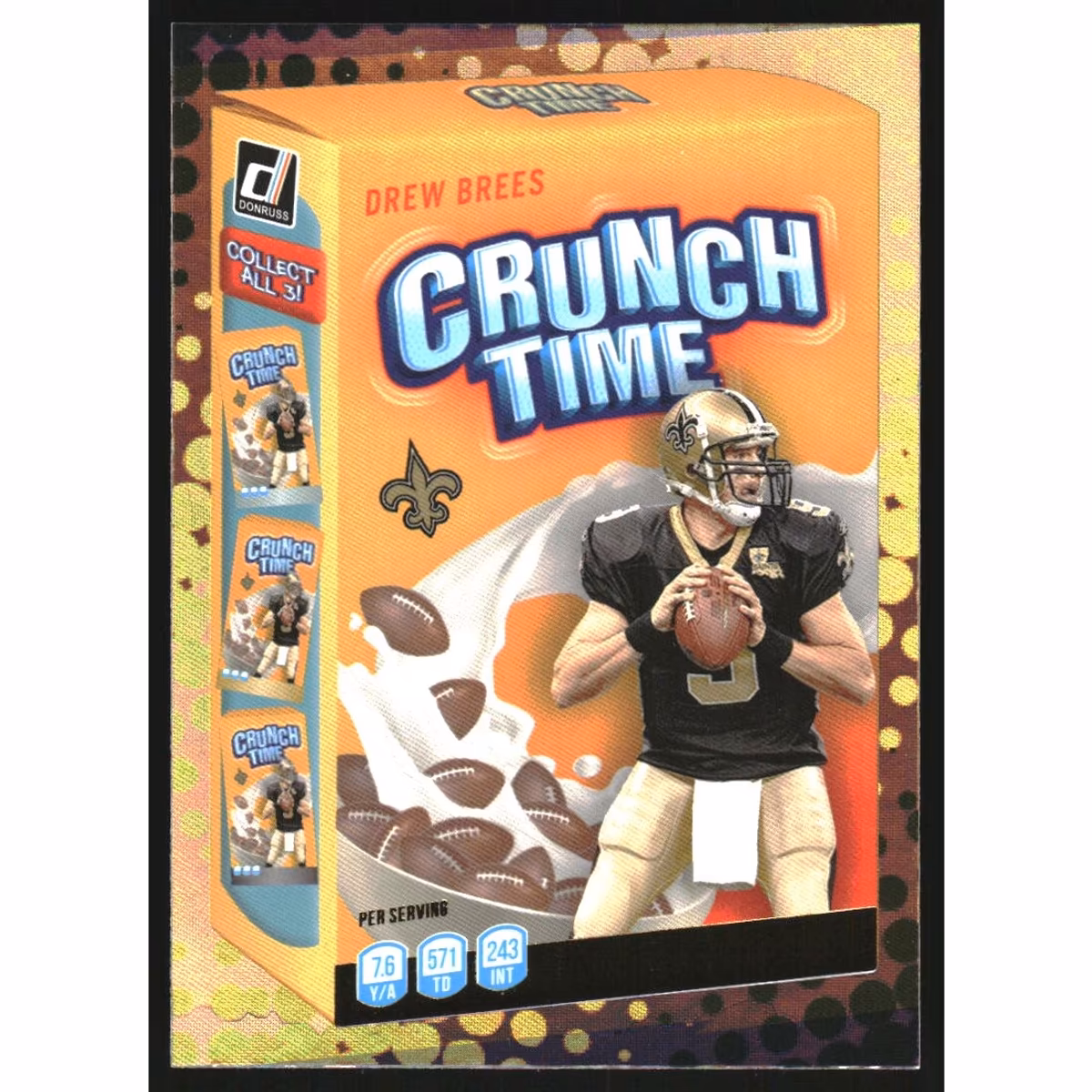 2022 Donruss Crunch Time #6 Drew Brees 9 2022 Donruss Crunch Time #6 Drew Brees