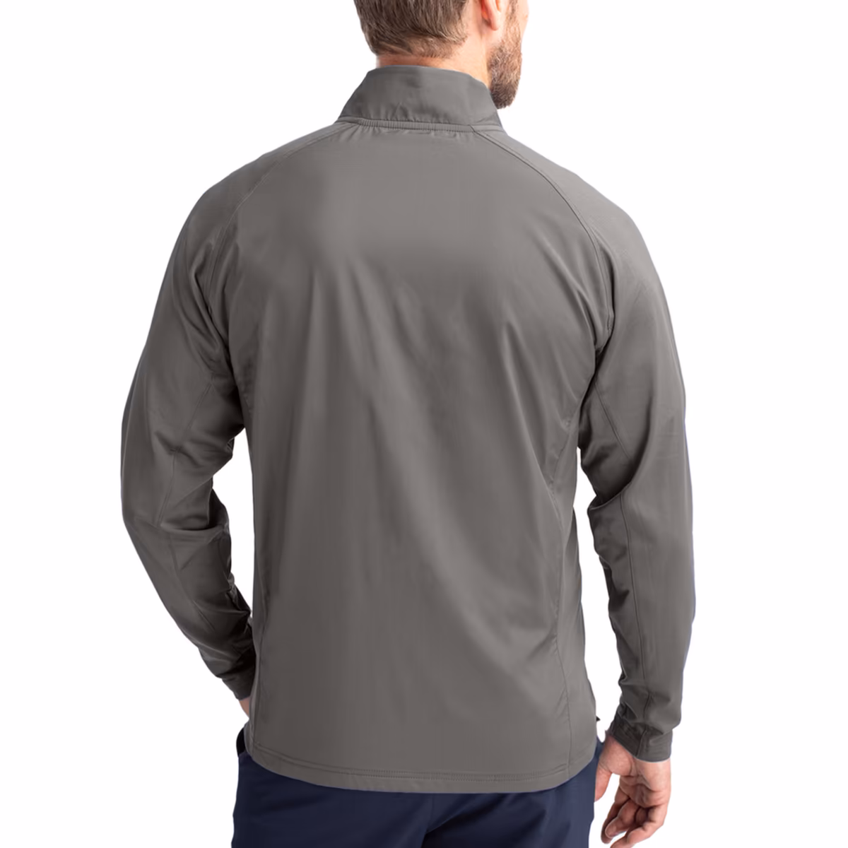Men's Cutter & Buck Gray New Orleans Saints Adapt Eco Hybrid Recycled Full-Zip Jacket 3 Men's Cutter & Buck Gray New Orleans Saints Adapt Eco Hybrid Recycled Full-Zip Jacket