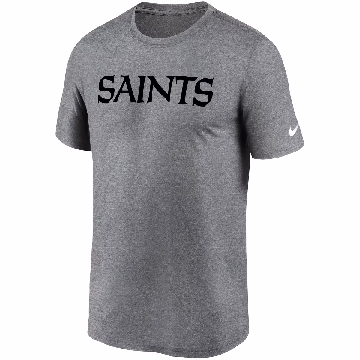 Men's Nike Heather Gray New Orleans Saints Legend Wordmark T-Shirt 3 Men's Nike Heather Gray New Orleans Saints Legend Wordmark T-Shirt
