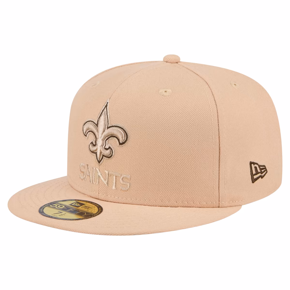 Men's New Era Tan New Orleans Saints Candied Pecan 59FIFTY Fitted Hat