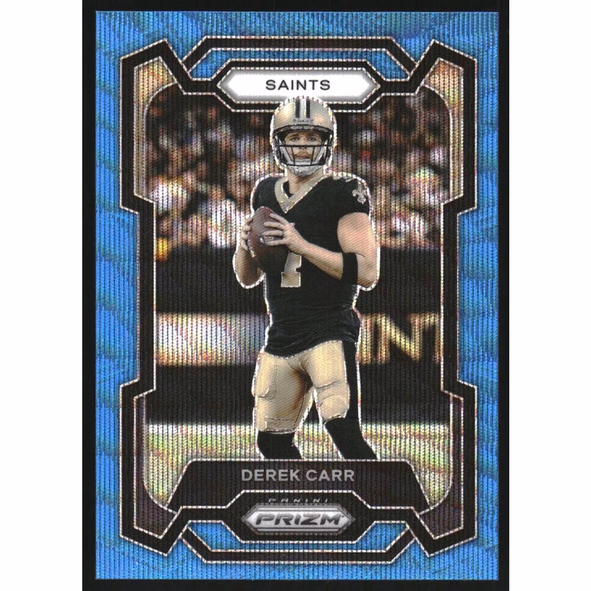 2023 Panini Prizm Prizms Blue Wave #213 Derek Carr