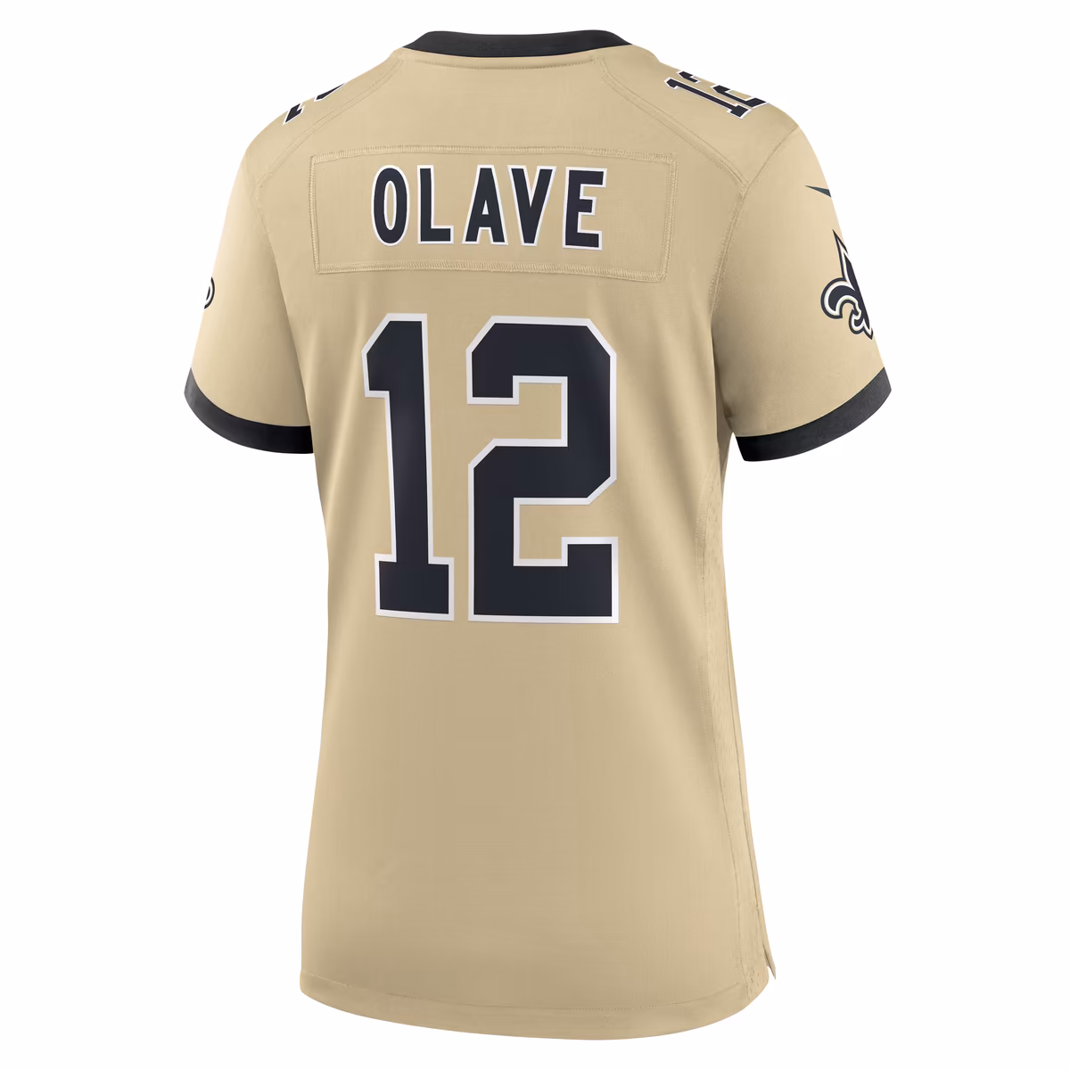 Women's Nike Chris Olave Gold New Orleans Saints Gameday Golds Alternate Game Player Jersey 4 Women's Nike Chris Olave Gold New Orleans Saints Gameday Golds Alternate Game Player Jersey