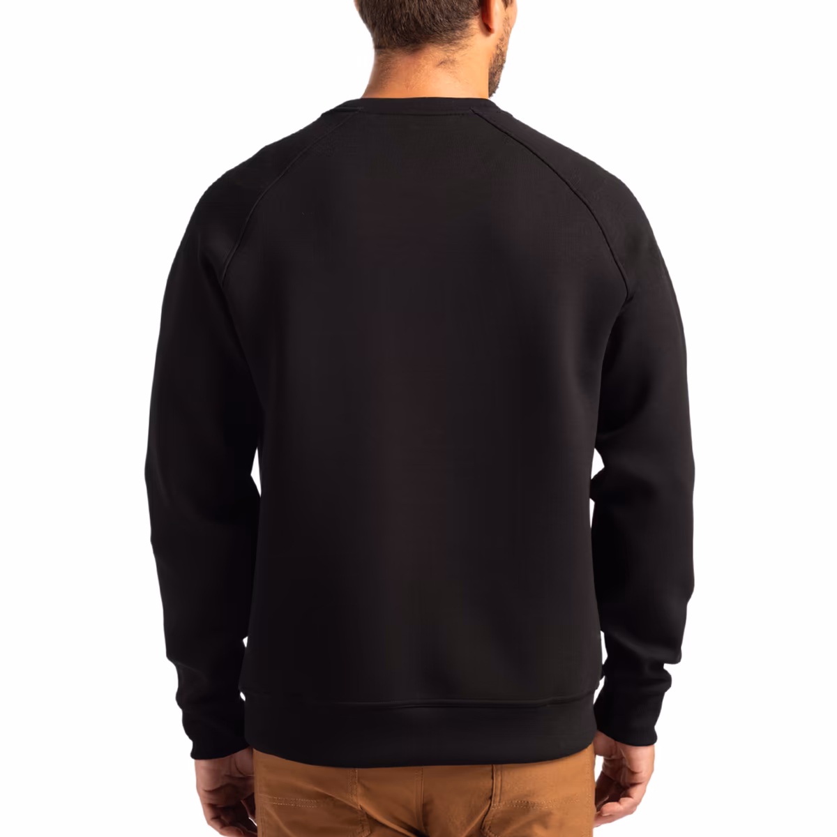 Men's Cutter & Buck Black New Orleans Saints Primary Logo Roam Recycled Raglan Pullover Sweatshirt 3 Men's Cutter & Buck Black New Orleans Saints Primary Logo Roam Recycled Raglan Pullover Sweatshirt