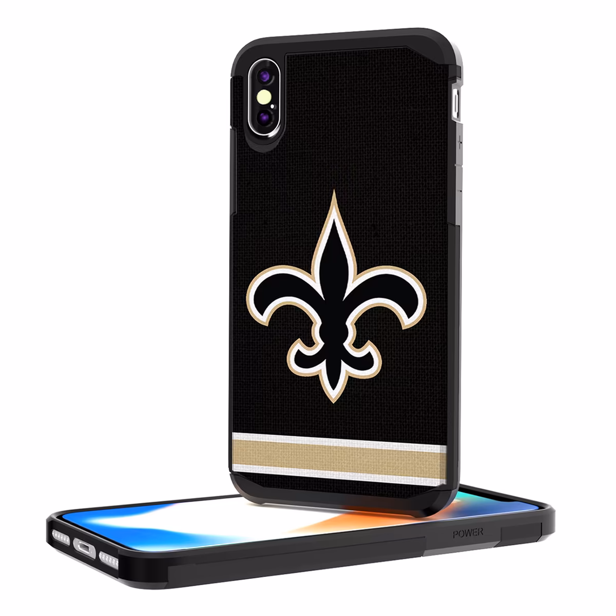 New Orleans Saints iPhone Rugged Stripe Design Case 4 New Orleans Saints iPhone Rugged Stripe Design Case