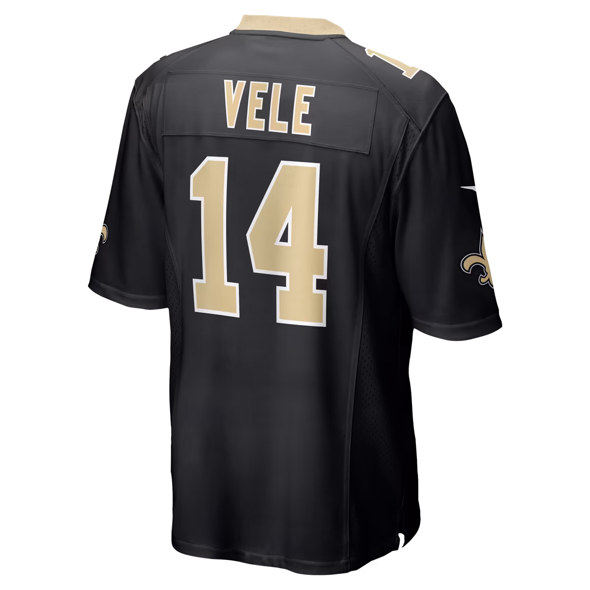 Men's Nike Devaughn Vele Black New Orleans Saints Team Game Jersey 4 Men's Nike Devaughn Vele Black New Orleans Saints Team Game Jersey