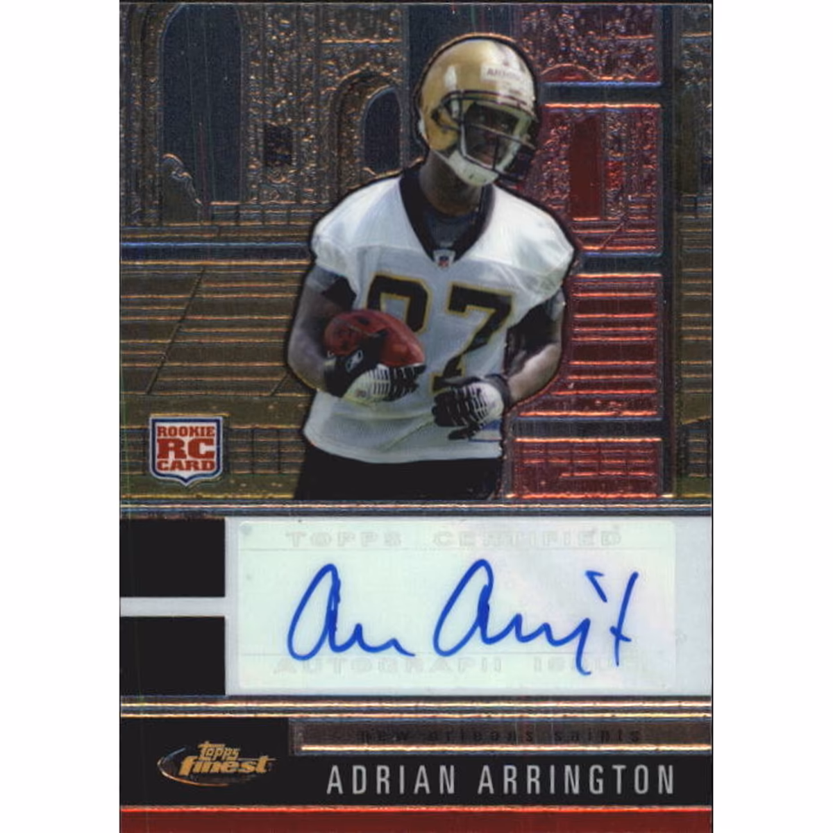 2008 Finest Autographs #127 Adrian Arrington/1999* 18 2008 Finest Autographs #127 Adrian Arrington/1999*