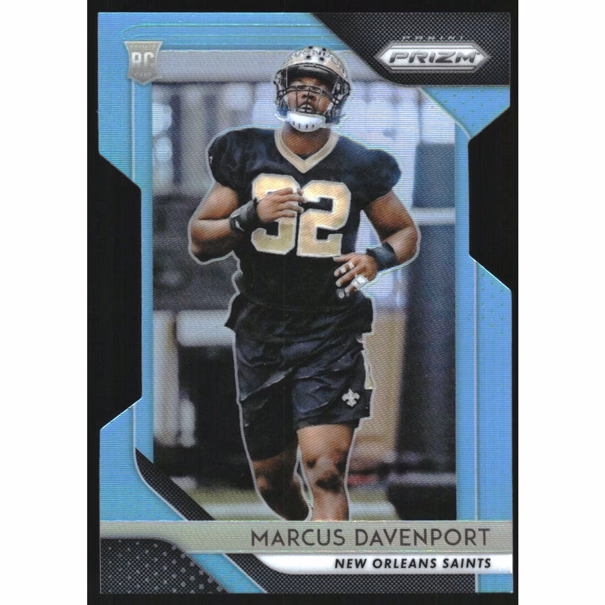 2018 Panini Prizm Prizms Light Blue #246 Marcus Davenport 7 2018 Panini Prizm Prizms Light Blue #246 Marcus Davenport