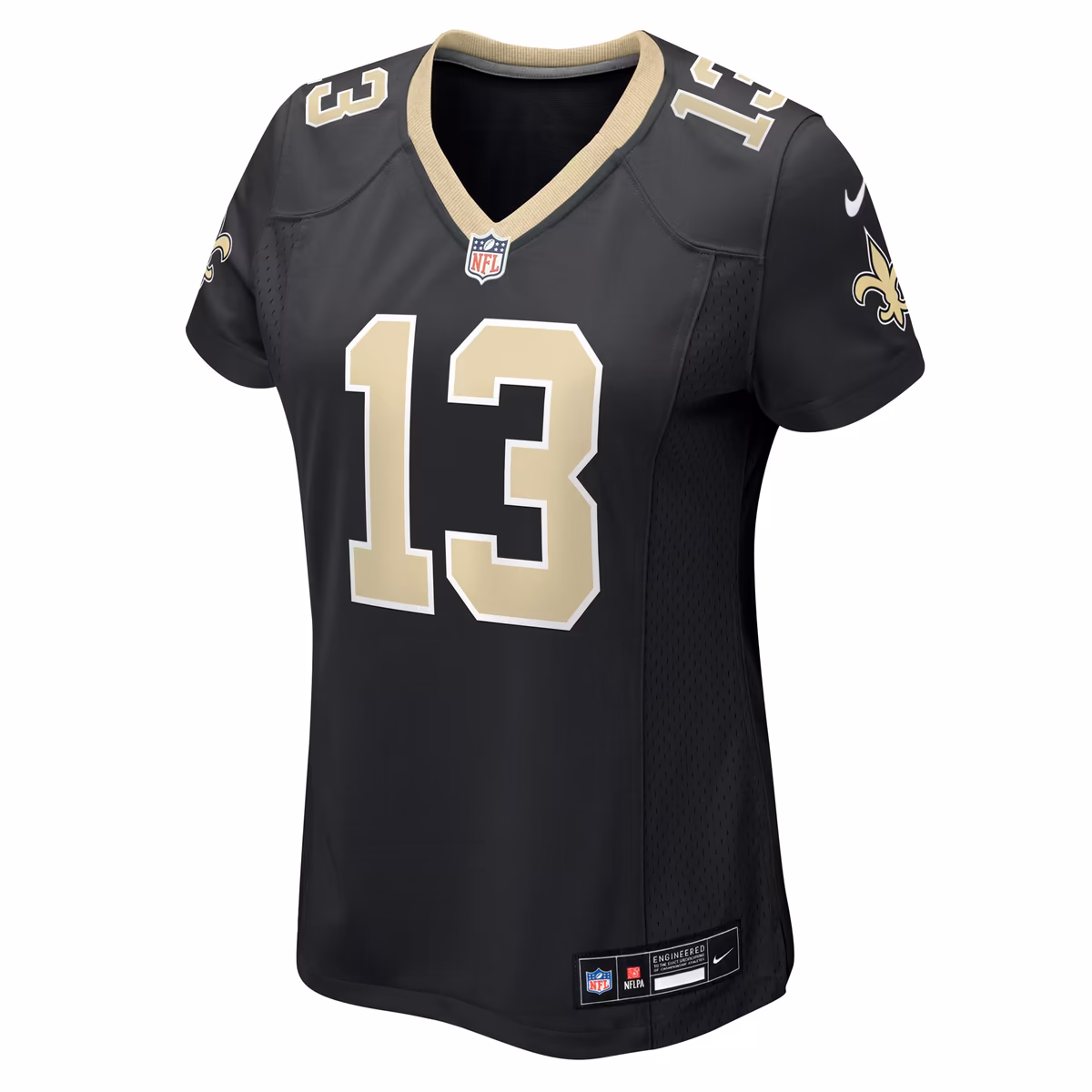 Women's Nike Velus Jones Jr. Black New Orleans Saints Team Game Jersey 3 Women's Nike Velus Jones Jr. Black New Orleans Saints Team Game Jersey