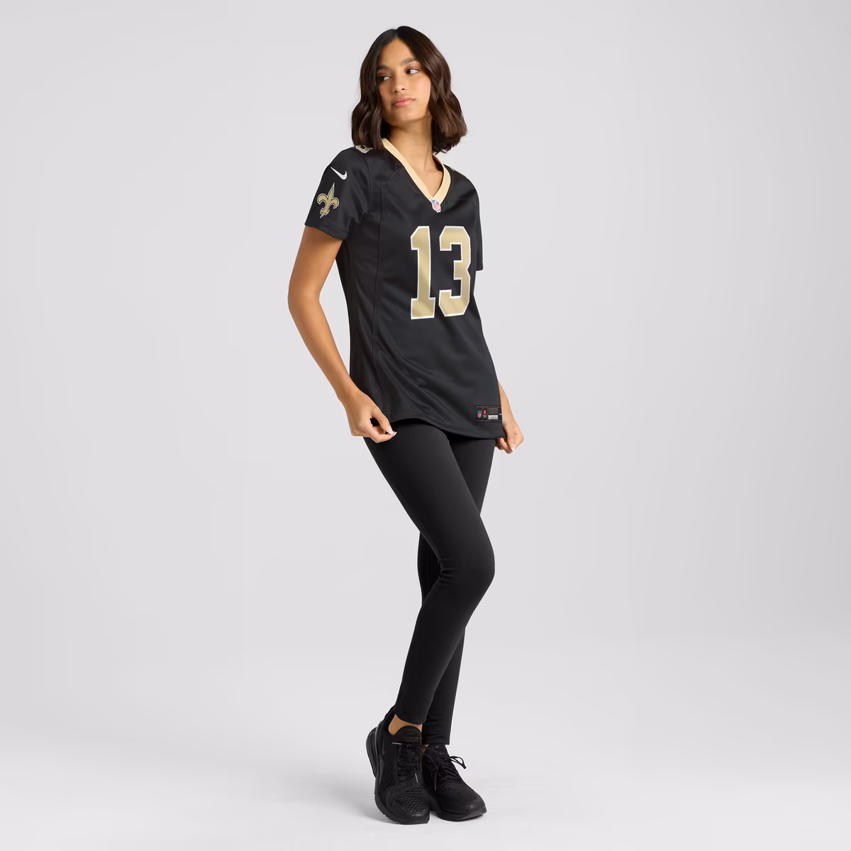 Women's Nike Velus Jones Jr. Black New Orleans Saints Team Game Jersey 5 Women's Nike Velus Jones Jr. Black New Orleans Saints Team Game Jersey