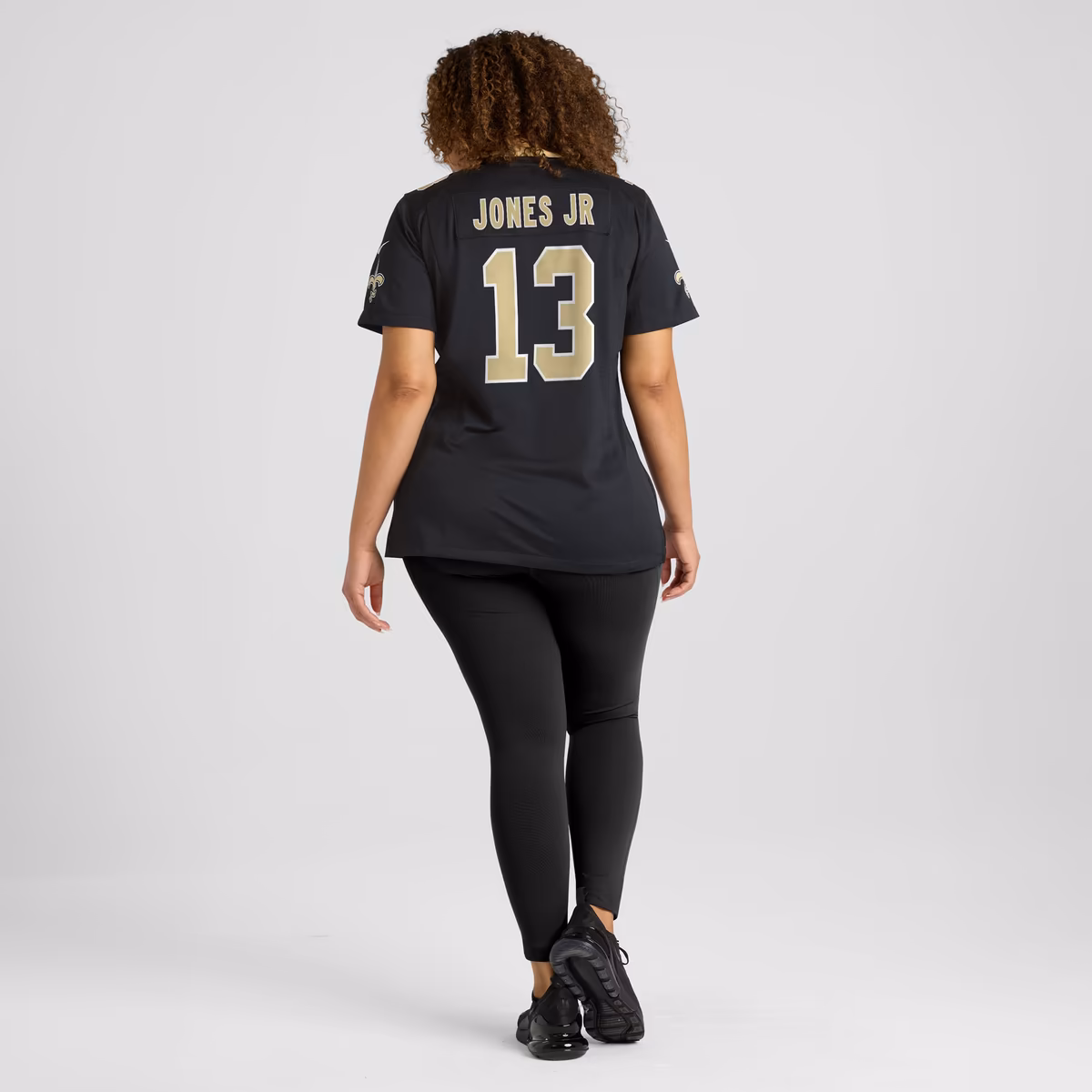 Women's Nike Velus Jones Jr. Black New Orleans Saints Team Game Jersey 8 Women's Nike Velus Jones Jr. Black New Orleans Saints Team Game Jersey