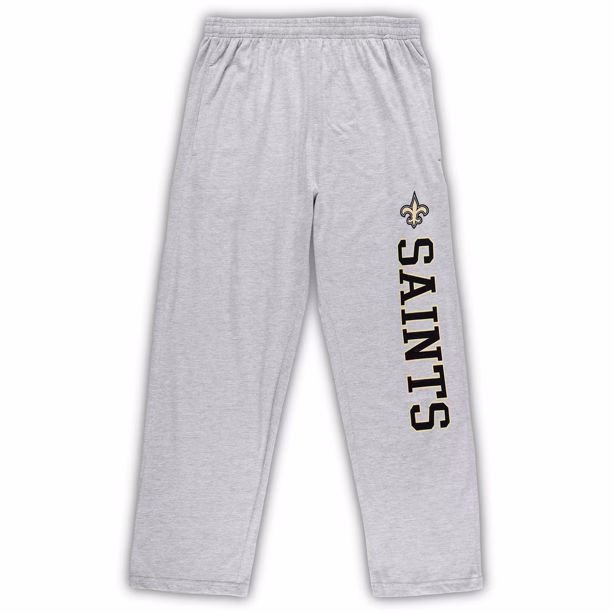 Men's Concepts Sport Black/Heathered Gray New Orleans Saints Big & Tall Top & Pants Sleep Set 4 Men's Concepts Sport Black/Heathered Gray New Orleans Saints Big & Tall Top & Pants Sleep Set