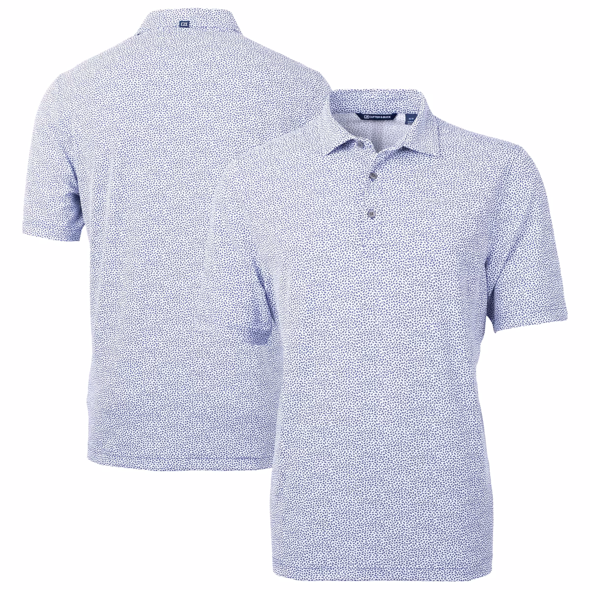 Men's Cutter & Buck Purple New Orleans Saints Virtue Eco Pique Botanical Print Recycled Polo