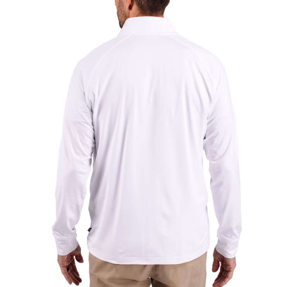 Men's Cutter & Buck White New Orleans Saints Adapt Eco Knit Quarter-Zip Pullover Jacket 3 Men's Cutter & Buck White New Orleans Saints Adapt Eco Knit Quarter-Zip Pullover Jacket