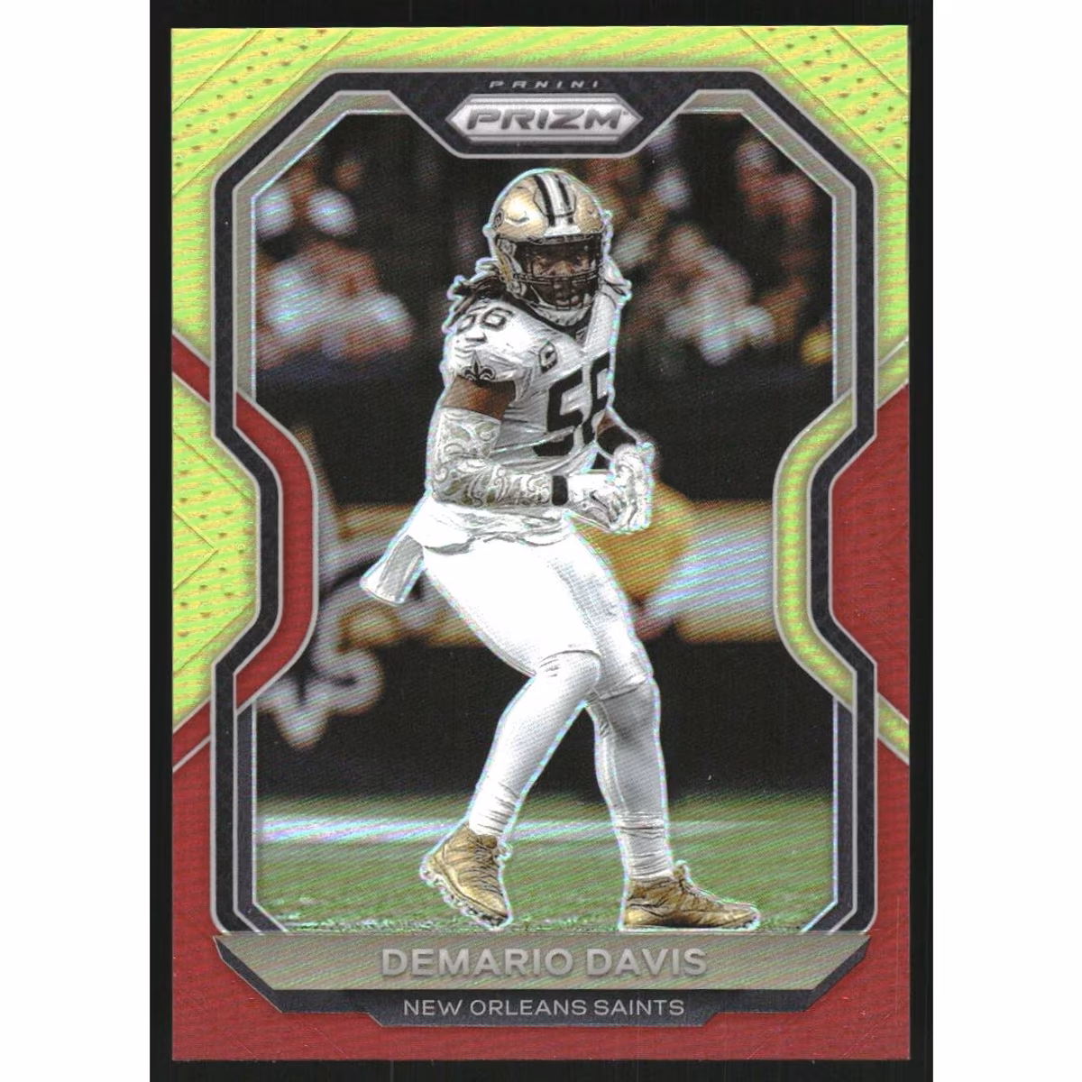 2020 Panini Prizm Prizms Red and Yellow #249 Demario Davis 3 2020 Panini Prizm Prizms Red and Yellow #249 Demario Davis
