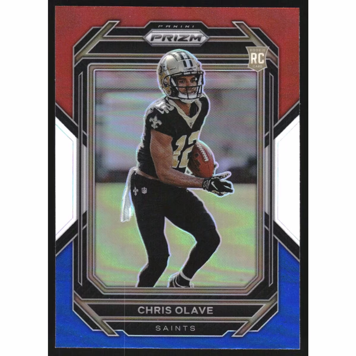 2022 Panini Prizm Prizms Red White and Blue #310 Chris Olave