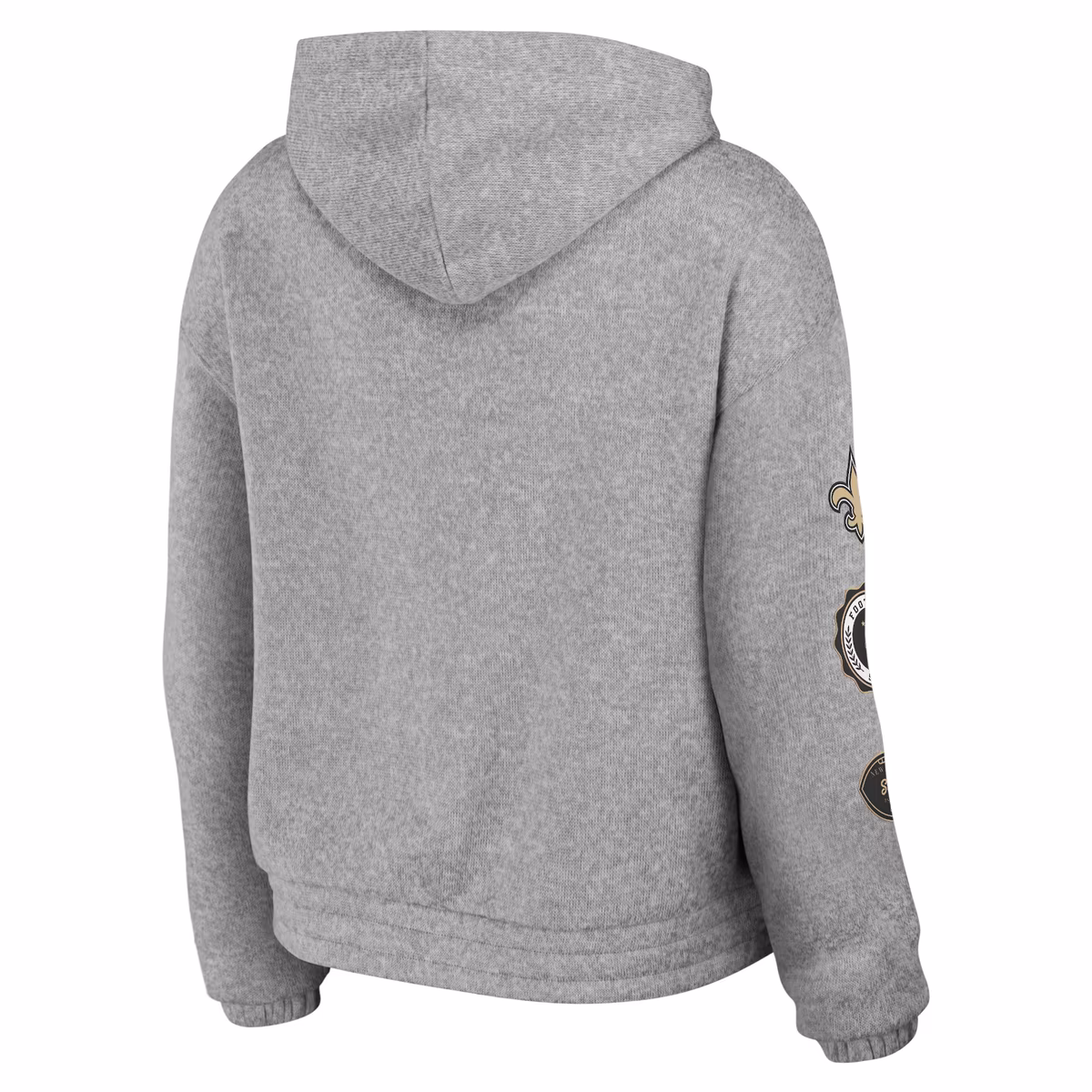 Women's WEAR by Erin Andrews Heather Gray New Orleans Saints Full-Zip Hoodie 4 Women's WEAR by Erin Andrews Heather Gray New Orleans Saints Full-Zip Hoodie