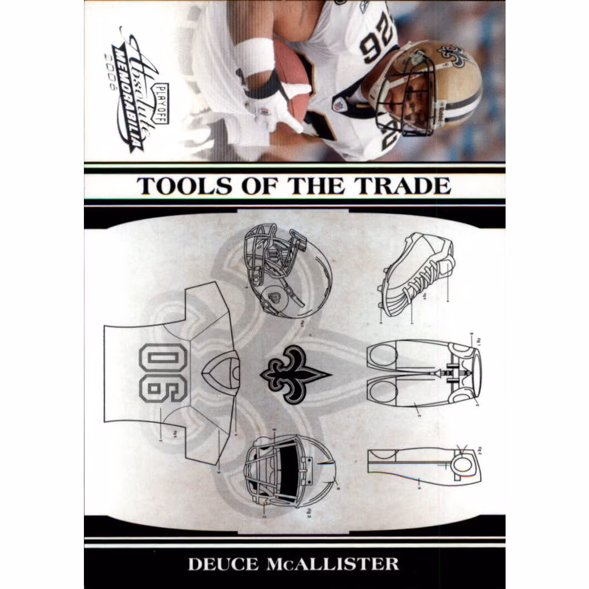 2006 Absolute Memorabilia Tools of the Trade Black #TOT47 Deuce McAllister